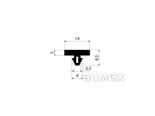GUMMIPROFILE T-FORM - EPDM